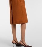 Saint Laurent Belted midi dress