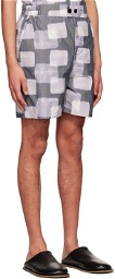 Henrik Vibskov Grey Polyester Shorts