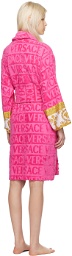 Versace Underwear Pink 'I Heart Baroque' Robe
