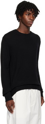 Jil Sander Black Embroidered Sweater