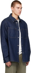 AGOLDE Navy Craven Shirt