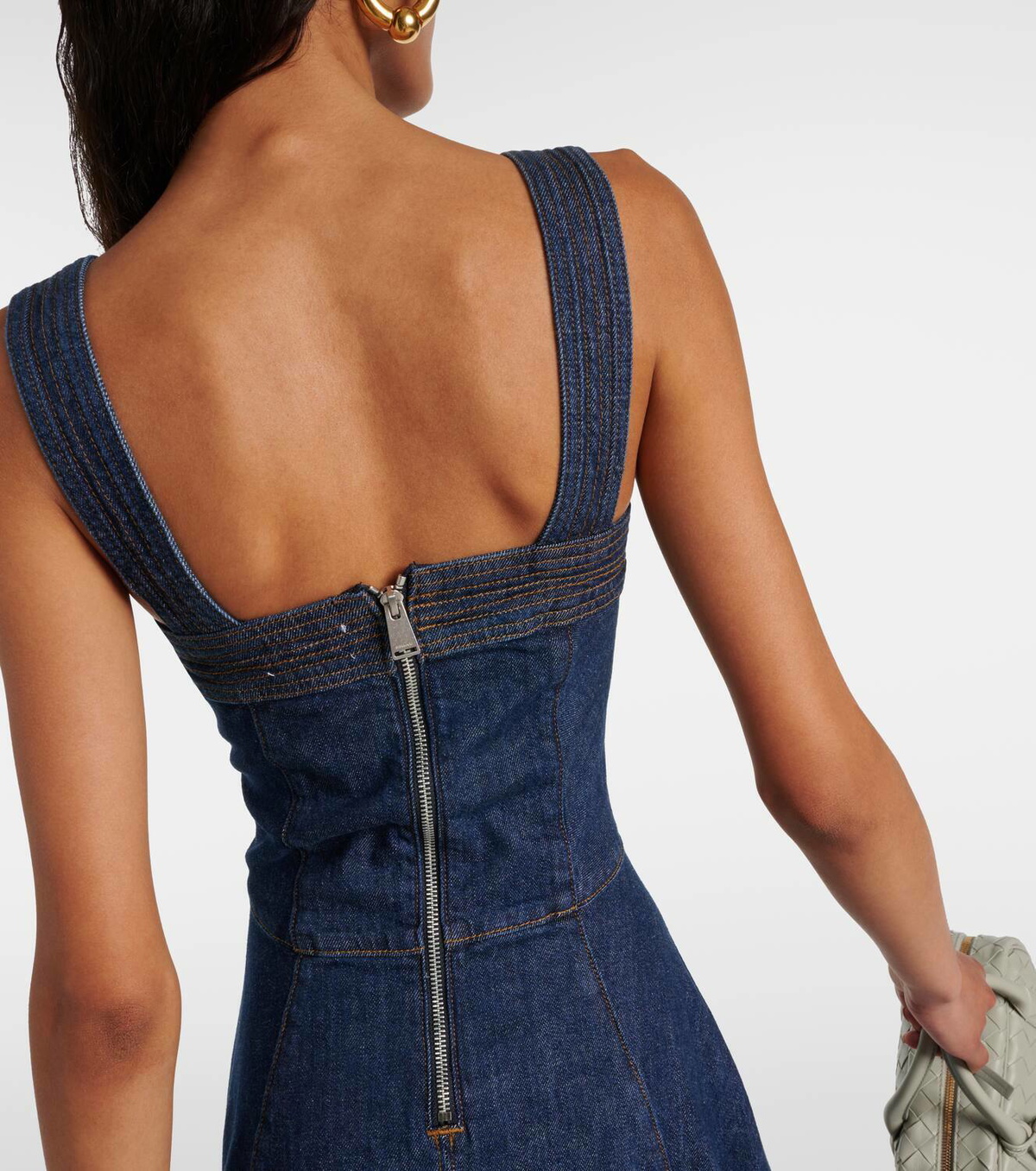 Simkhai Cici denim midi dress Simkhai