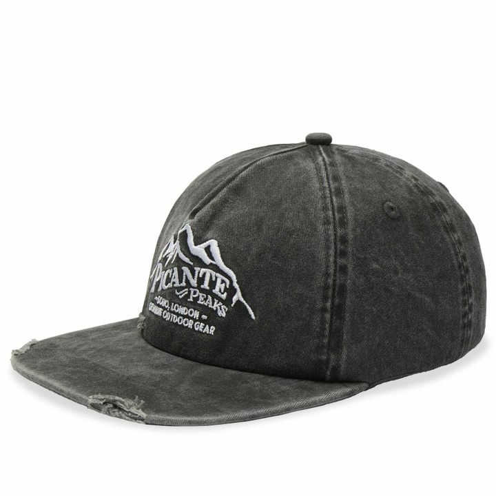 Photo: Picante Men's Peaks Crew Cap in Washed Black 