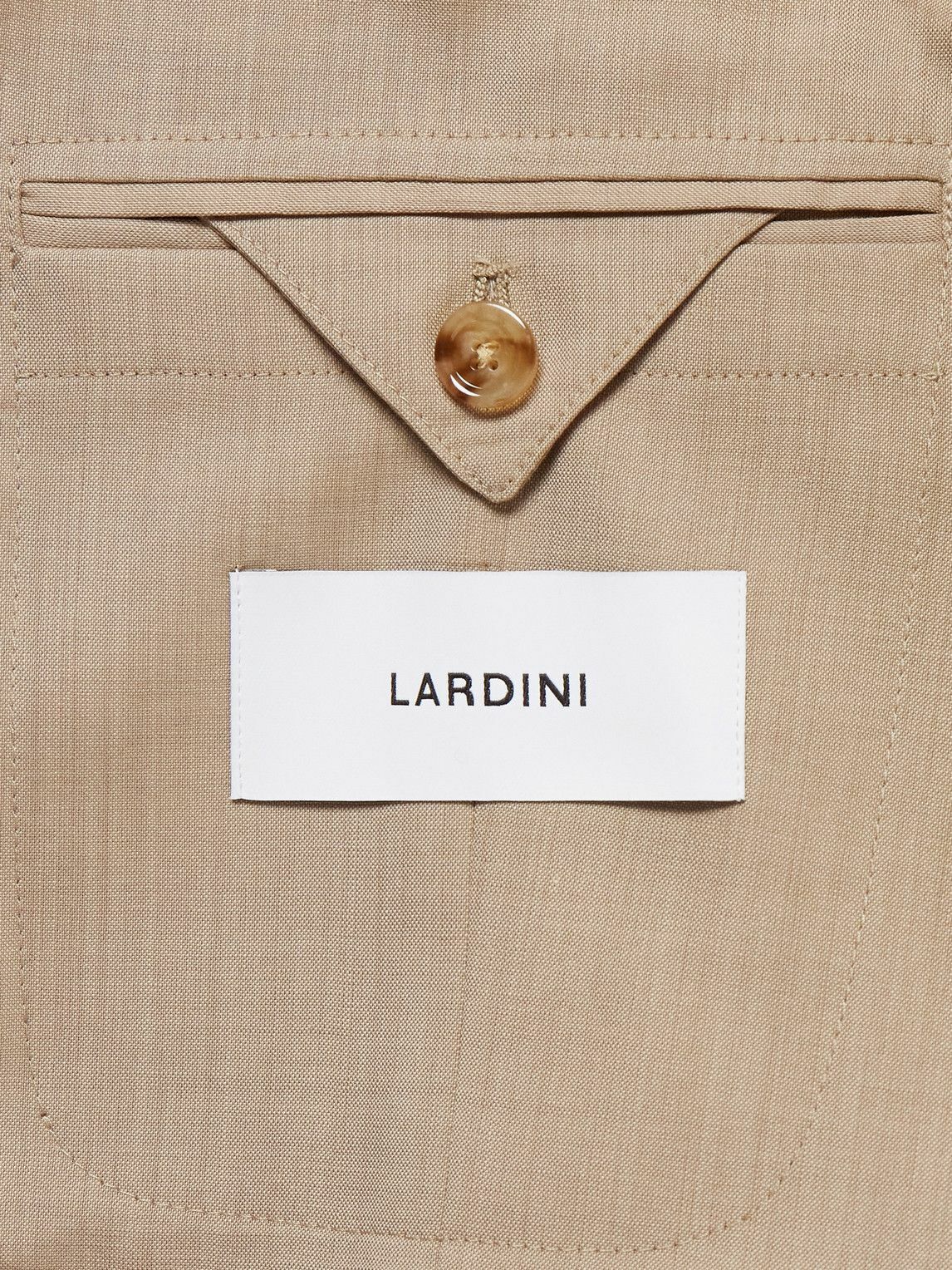Lardini - Embellished Virgin Wool Suit Jacket - Neutrals