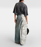 Balenciaga Cotton ripstop and denim cargo pants