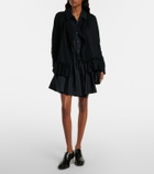Noir Kei Ninomiya x Jimmy Choo crystal-embellished leather derby shoes