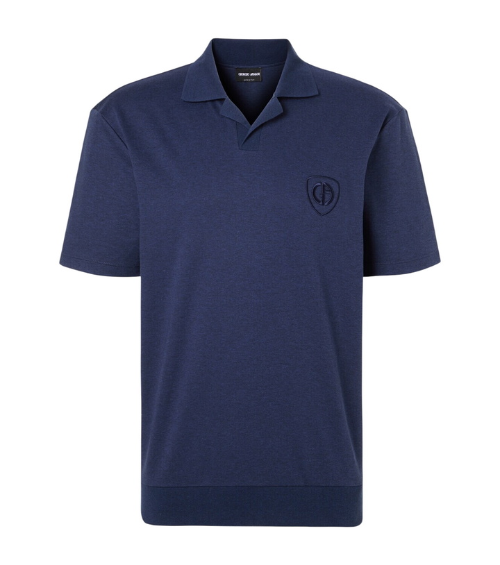 Photo: Giorgio Armani Cotton jersey polo shirt
