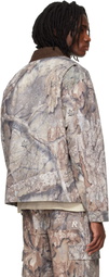 Represent Khaki Realtree Camo Trucker Jacket
