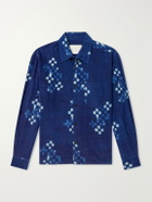 Kardo - Luis Printed Cotton-Corduroy Shirt - Blue