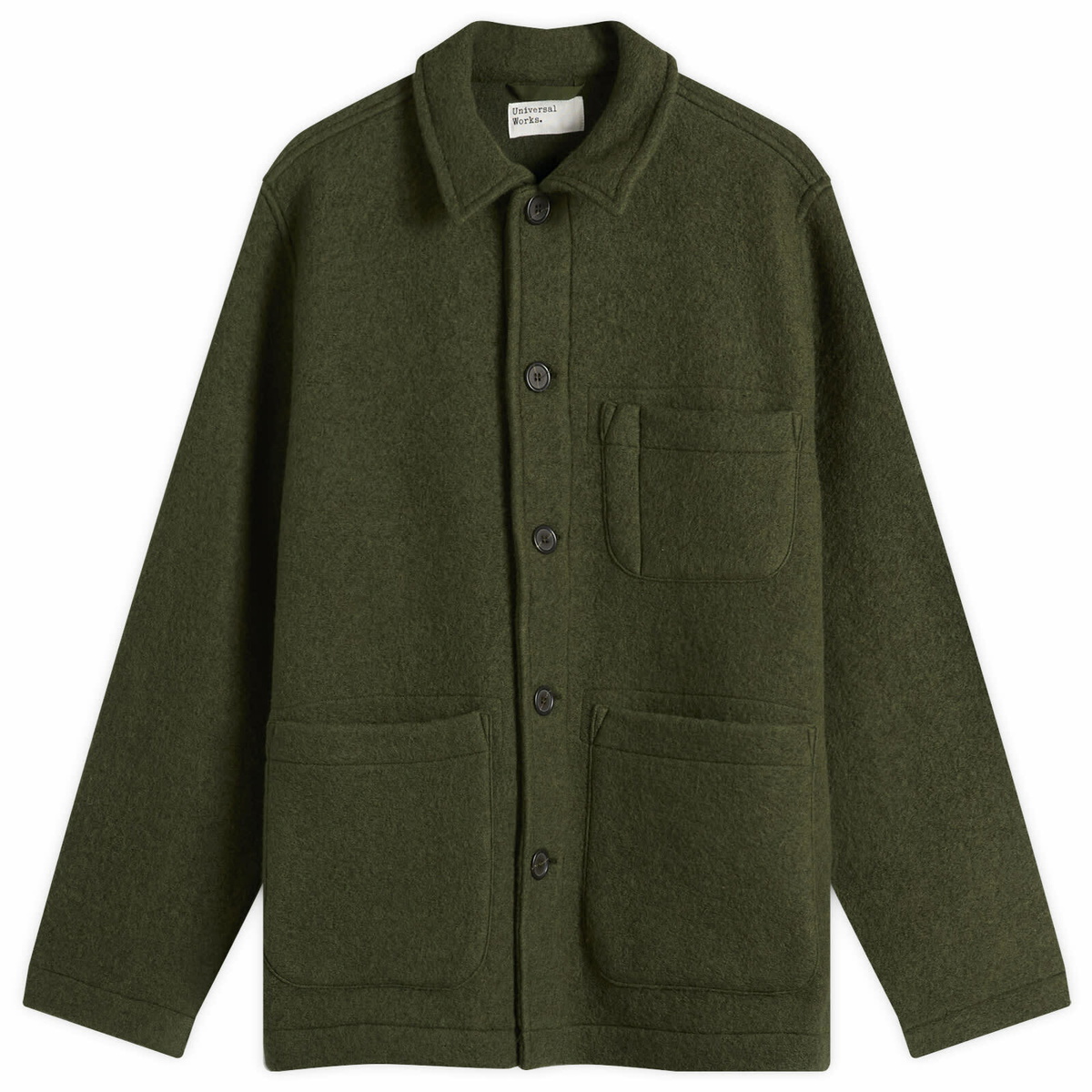 Universal Works Men's Cortina Tweed Long Swing Overcoat in