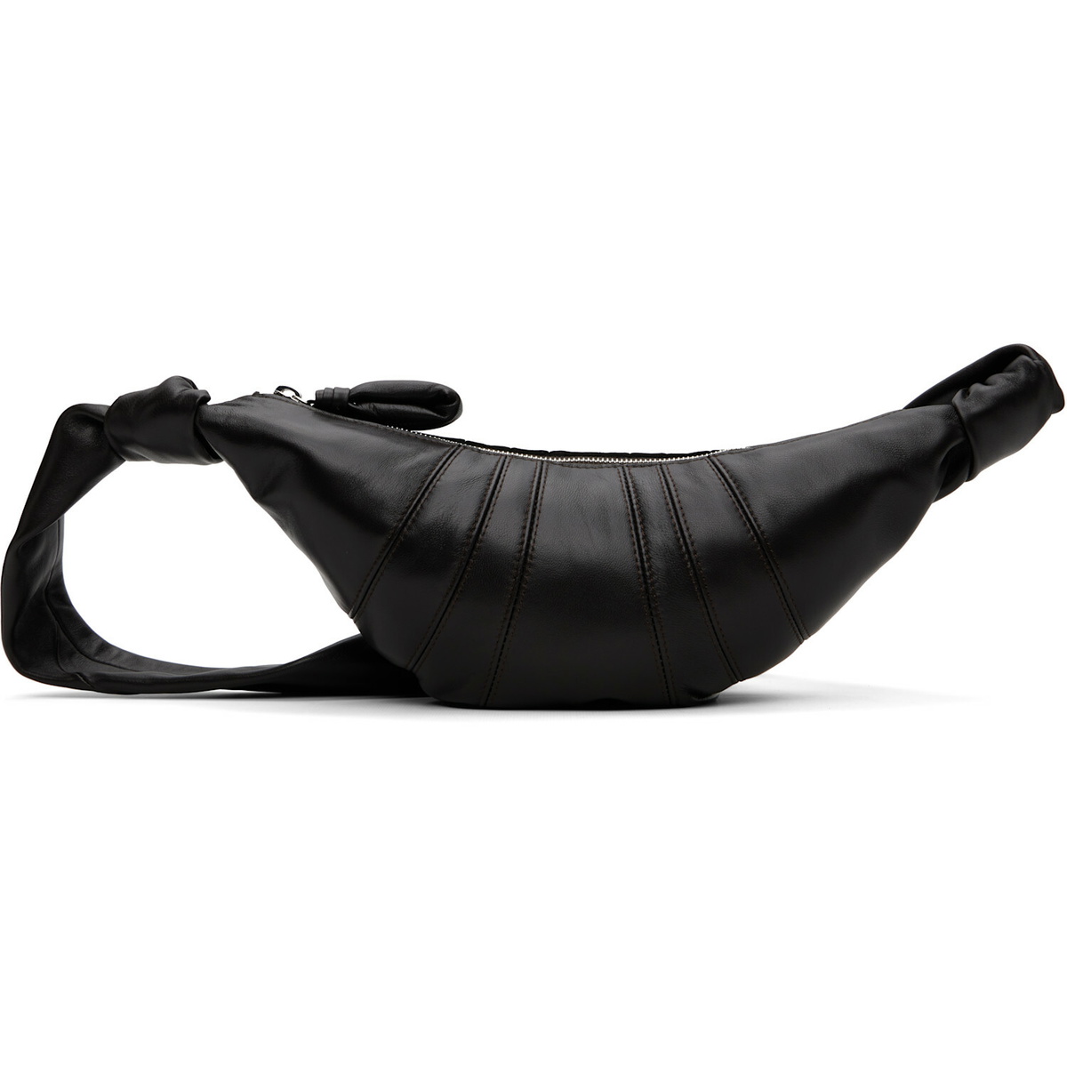 LEMAIRE Brown Small Croissant Leather Bag
