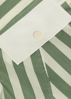 3.1 Phillip Lim Striped Cotton-blend Mini Dress White And Green