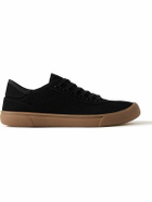 The Row - Grosgrain-Trimmed Canvas Sneakers - Black