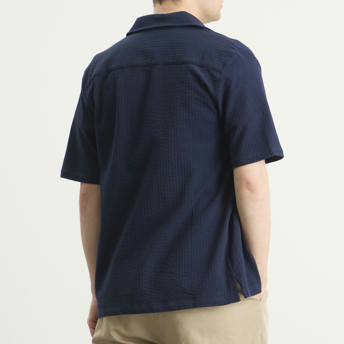 Armor-Lux Men's Short Sleeve Shirt in Marine Deep