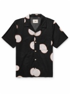 Folk - Convertible-Collar Polka-Dot Cotton-Voile Shirt - Black