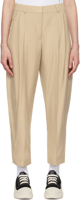 Photo: Stella McCartney Beige Tapered Trousers