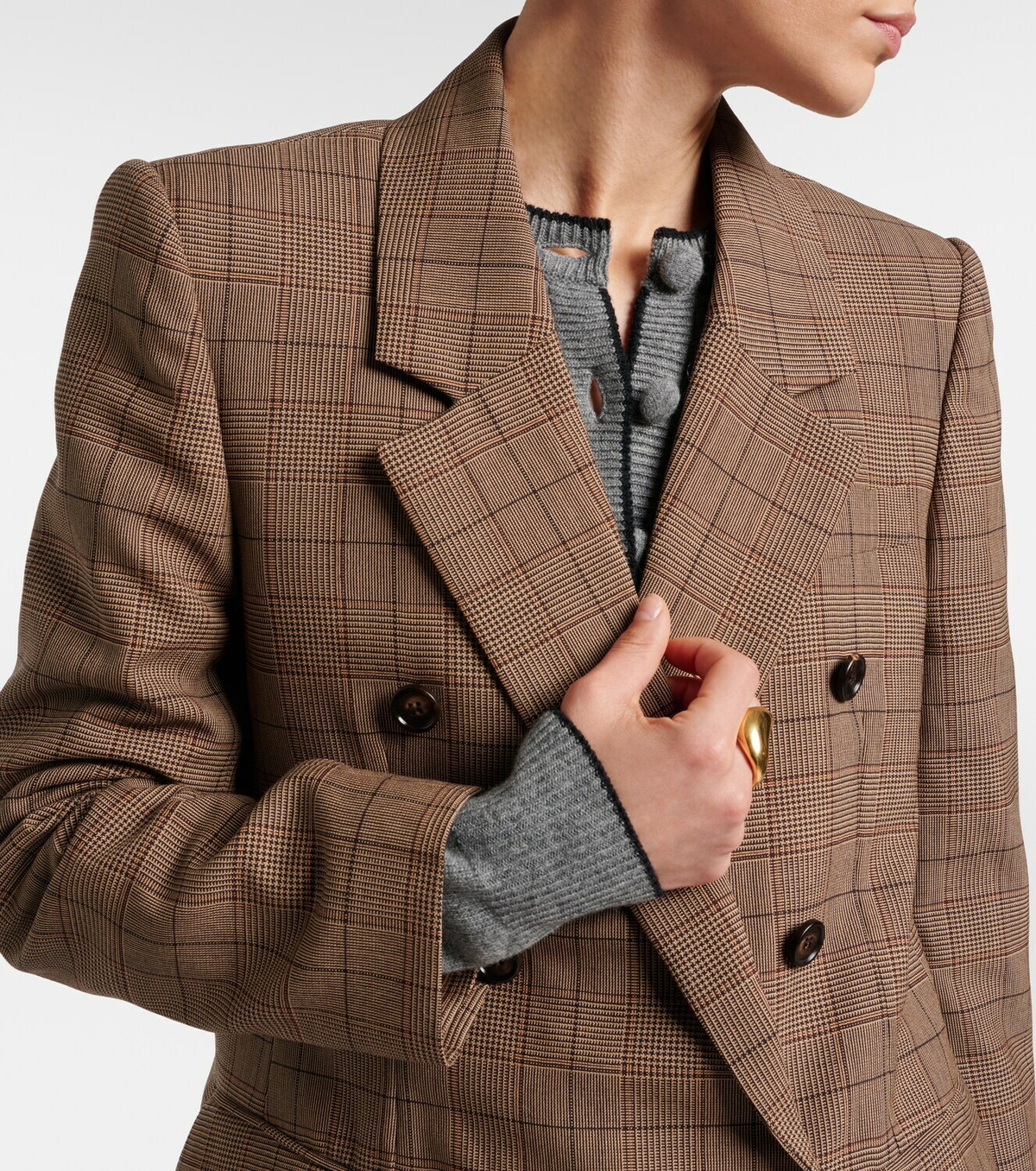 Chloé Checked wool blazer