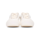 both White Broken-C Low Sneakers