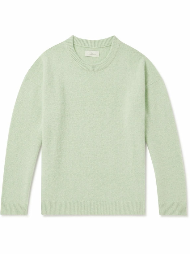 Photo: SSAM - Brushed Cashmere Sweater - Green