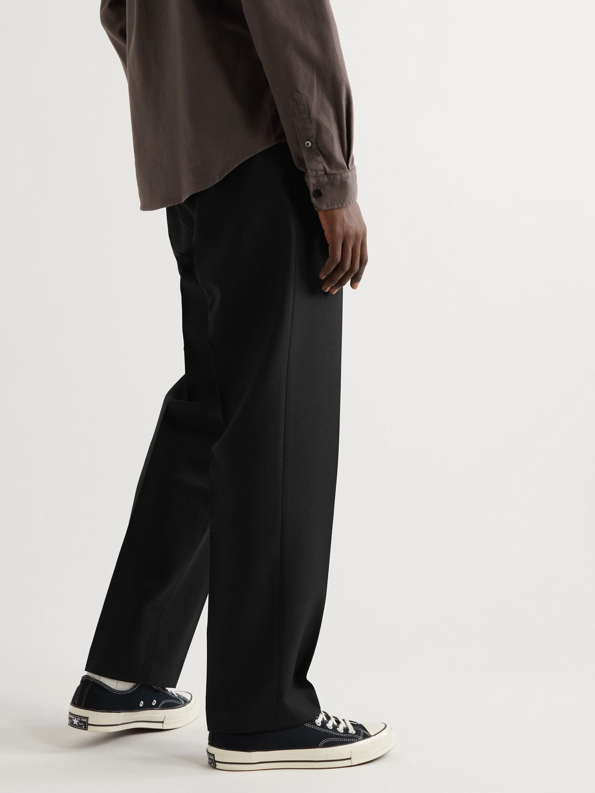 Luxury Winter Weight Pure Wool Twill Trousers | M&S Collection Luxury | M&S