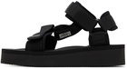 Suicoke Black DEPA-2PO Sandals