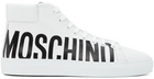 Moschino White Logo High Sneakers