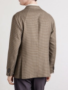 Boglioli - Houndstooth Virgin Wool-Blend Blazer - Brown
