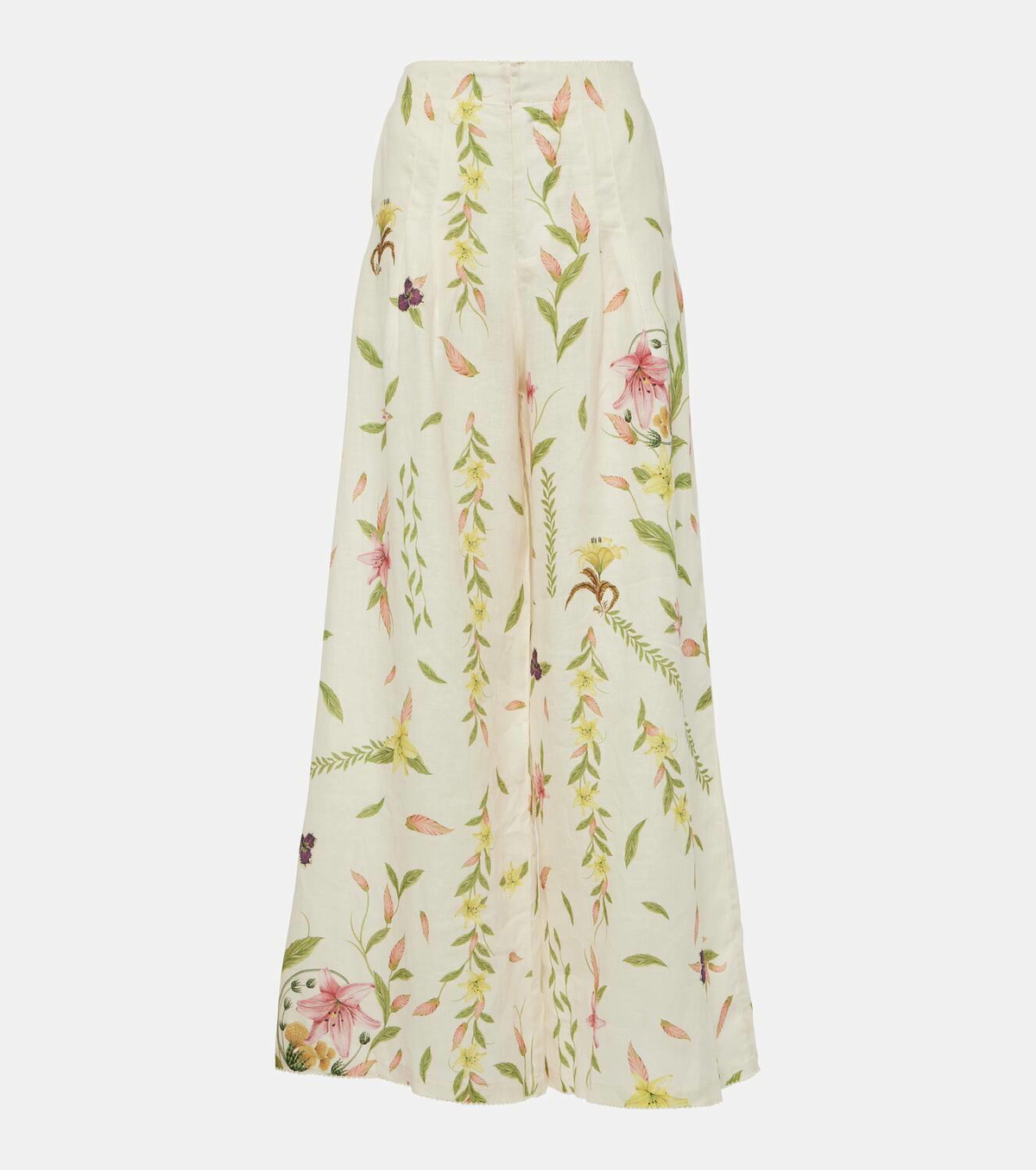 Agua by Agua Bendita Piñon Marina linen wide-leg pants