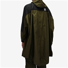 The North Face Men's x Undercover Packable Fishtail Parka Jacket in Forest Night Green/Tnf Black