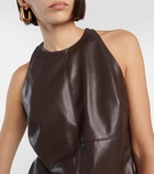 Nanushka Teza faux leather tank top