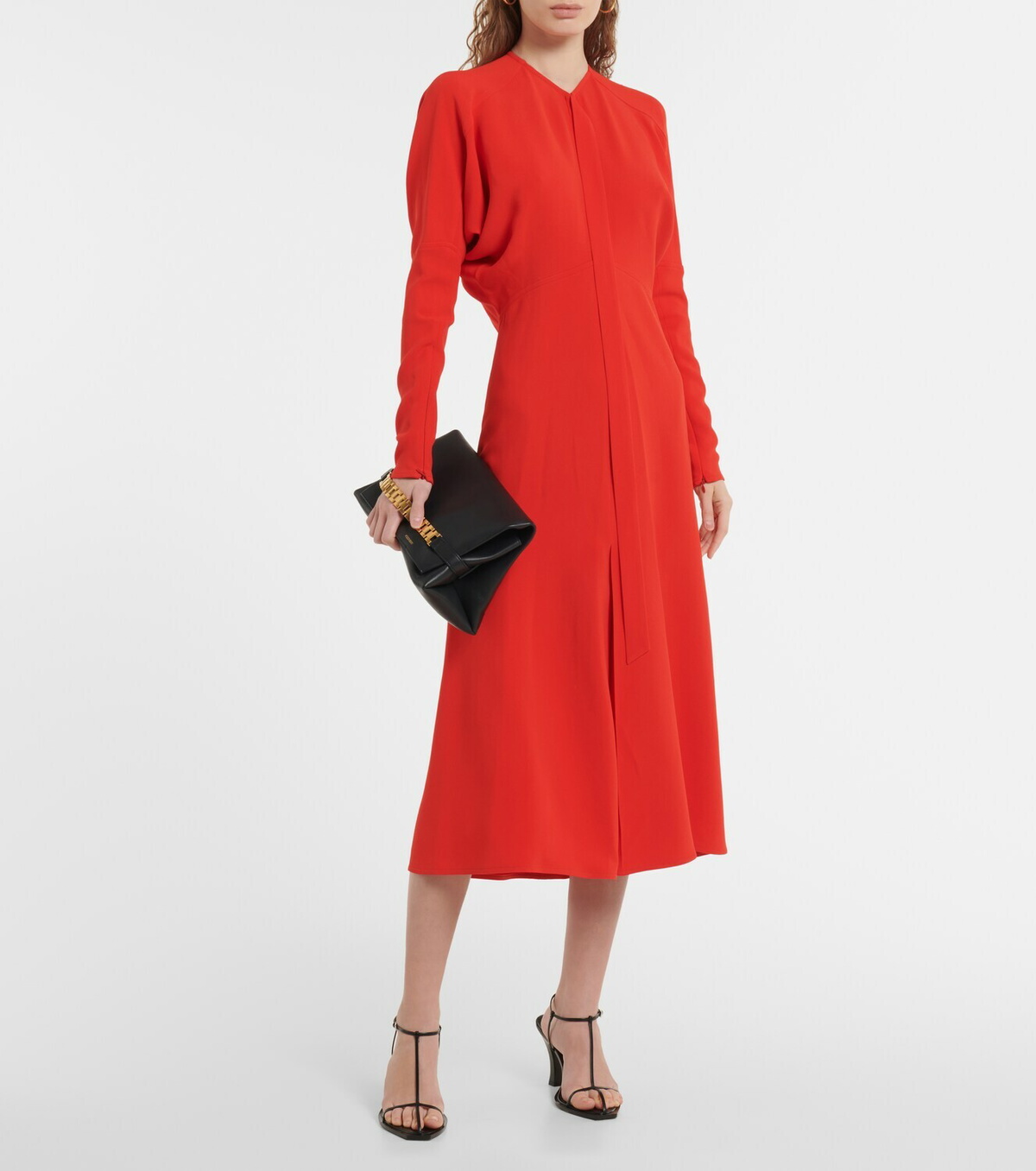 Victoria Beckham Cutout Cady Midi Dress Victoria Beckham