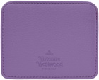 Vivienne Westwood Purple Re-Vegan Half Moon Card Holder