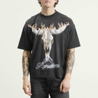 Represent Men's British Cowboys T-Shirt in Stained Black