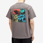 Patta Men's Co-Existence T-Shirt in Volcanic Glass