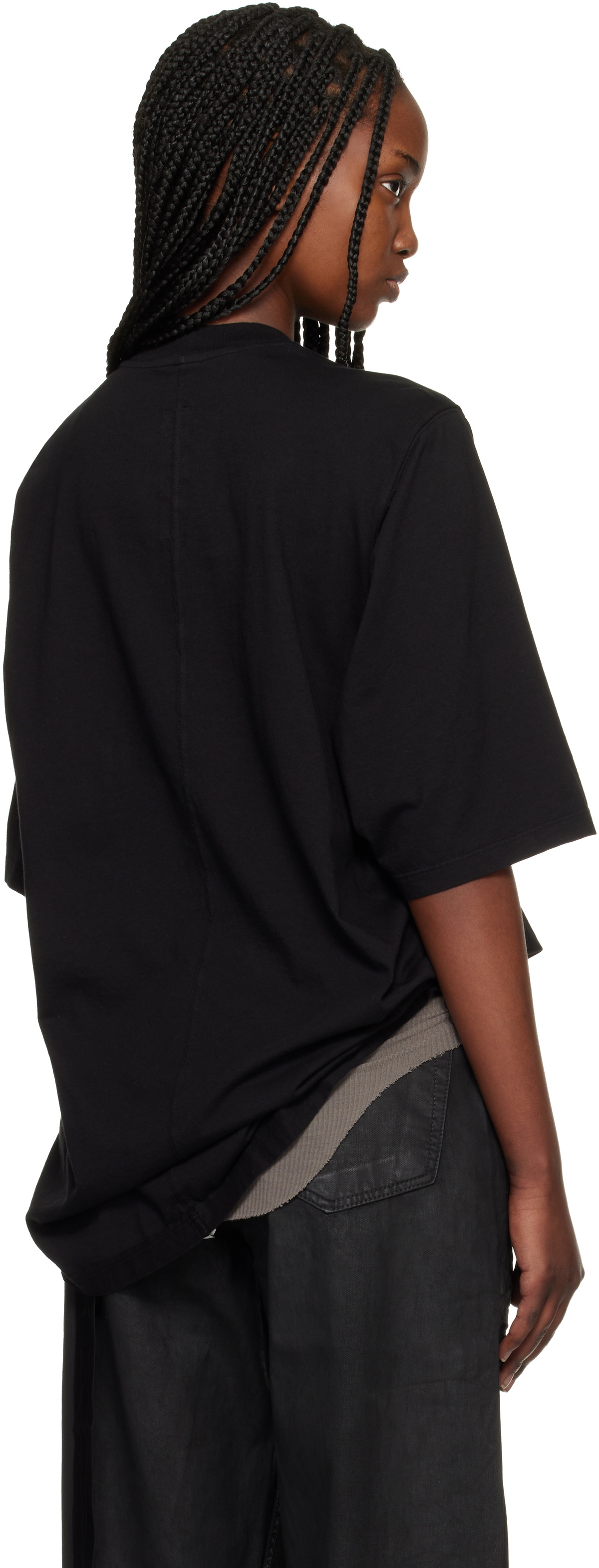 Rick Owens DRKSHDW Black Temple Jumbo SS T-shirt