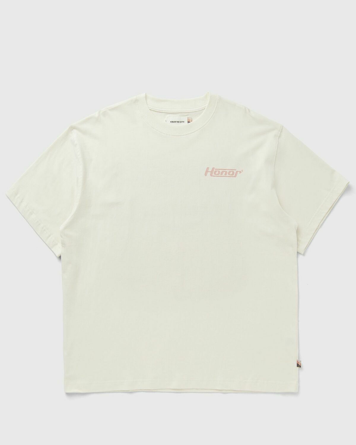 Honor The Gift HONOR GLOBE LOGO TEE Beige Mens Shortsleefe