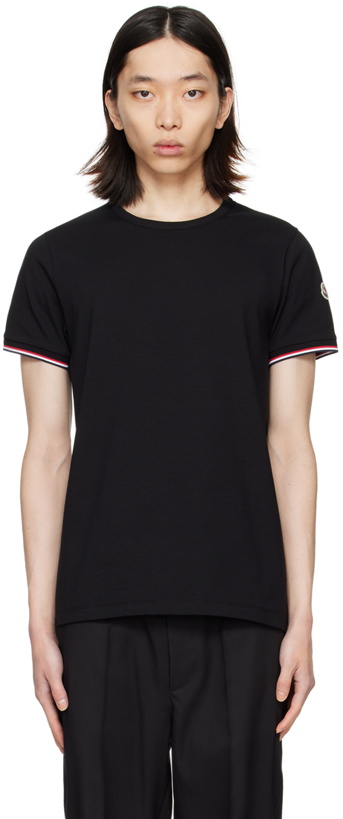 Photo: Moncler Black Striped T-Shirt