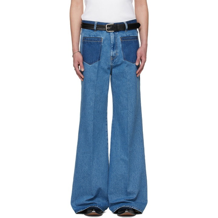 Photo: LU'U DAN BRUCE LEE x LỰU ĐẠN Blue Nocturnal Flare Jeans