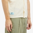 Percival Men's Alfie Knitted Polo Shirt in Neutrals