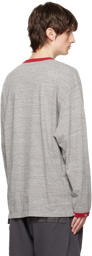 UNDERCOVER Gray Appliqué Long Sleeve T-Shirt