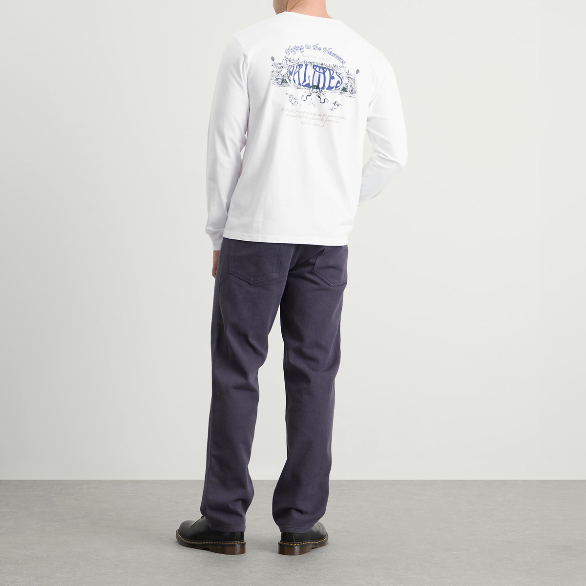 Palmes Men's Angels Long Sleeve T-Shirt in White