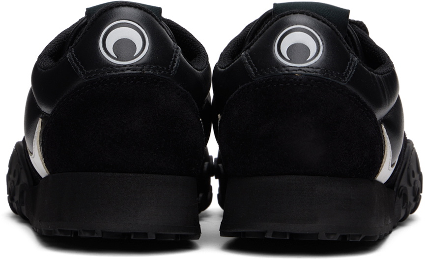 Marine Serre Black MS Rise Sneakers
