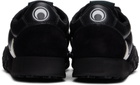 Marine Serre Black MS Rise Sneakers