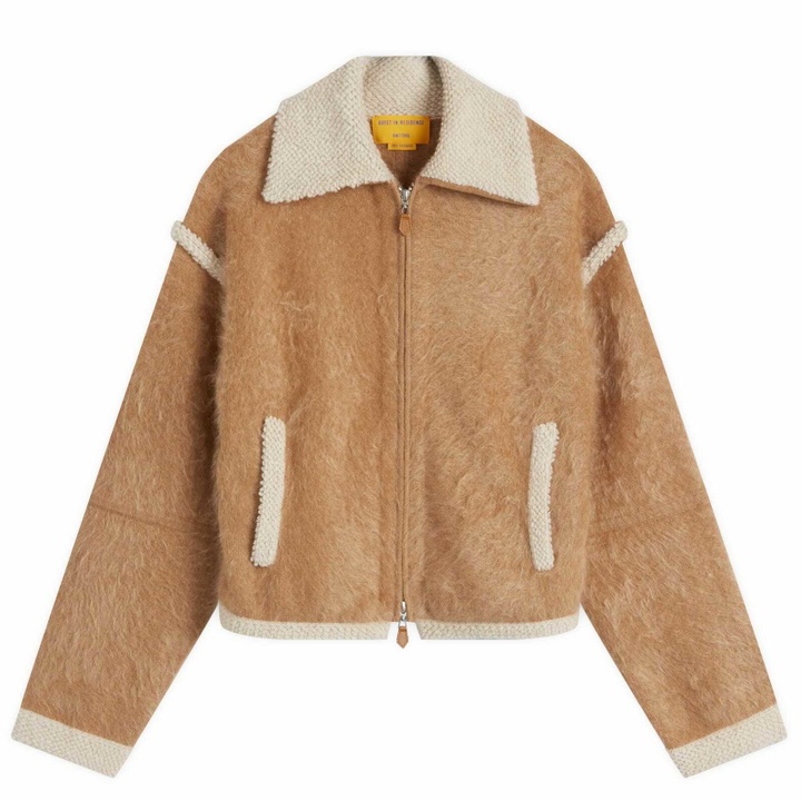 Photo: GUEST IN RESIDENCE Women's Grizzly Bomber Jacket in Almond/Oatmeal