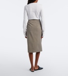 Calvin Klein Collection Eulalia wool midi skirt
