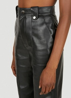 Zelda Faux Leather Pants in Black