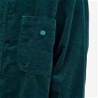 Acne Studios Men's Oday Corduroy Shirt Jacket in Night Green