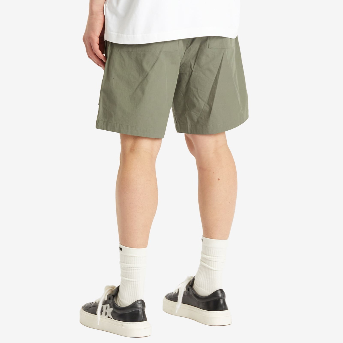 Cole Buxton Men's Cotton Cargo Shorts in Khaki
