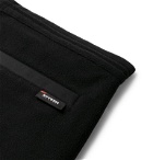 AFFIX - Logo-Print Polar Fleece Trousers - Black