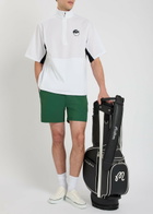 Malbon Performance 2-1 Logo Stretch-jersey Shorts Green
